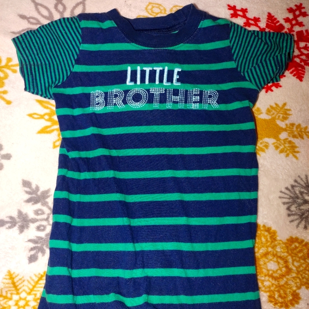Little brother short sleeved onesie
